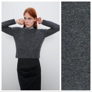 Zara Wool and Alpaca Blend Sweater L
